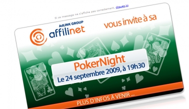 Affilinet : emailing évènementiel PokerNight