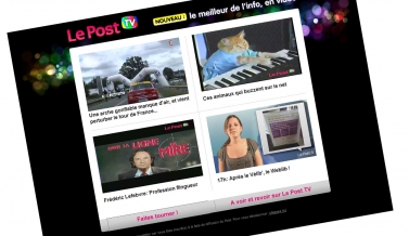 LePost.tv : emailing lancement du site