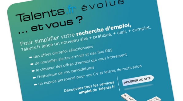Talents.fr : emailing « Talents.fr évolue »