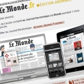 Le Monde.fr : emailing pour lancement iPad / Journal Electronique