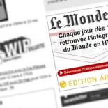 Lemonde.fr : bannière Flash abonnés