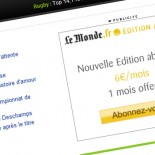 Lemonde.fr : déclinaisons de bannières autopromo (Flash et gif)